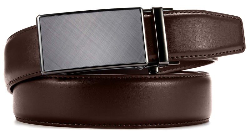 CHAOREN Mens Belt - Mens Ratchet Belt Leather 1 3/8" for Dress Pant - Micro Adjustable Belt Fit Everywhere - Image 4